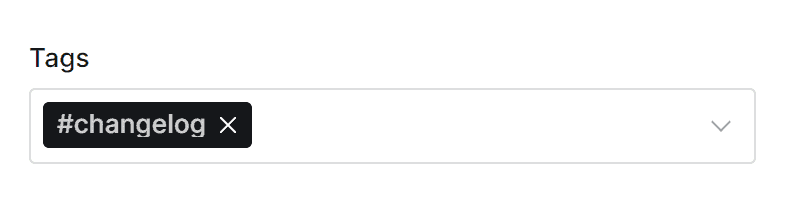 Assign tags changelog