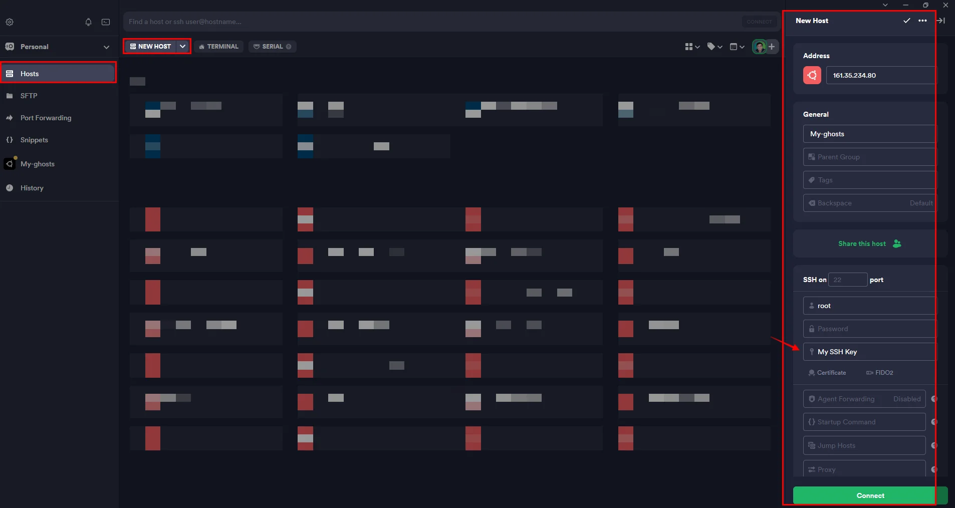 Access DigitalOcean server